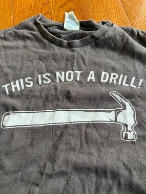 Me Graphic Tee - Black "This Is Not A Drill"